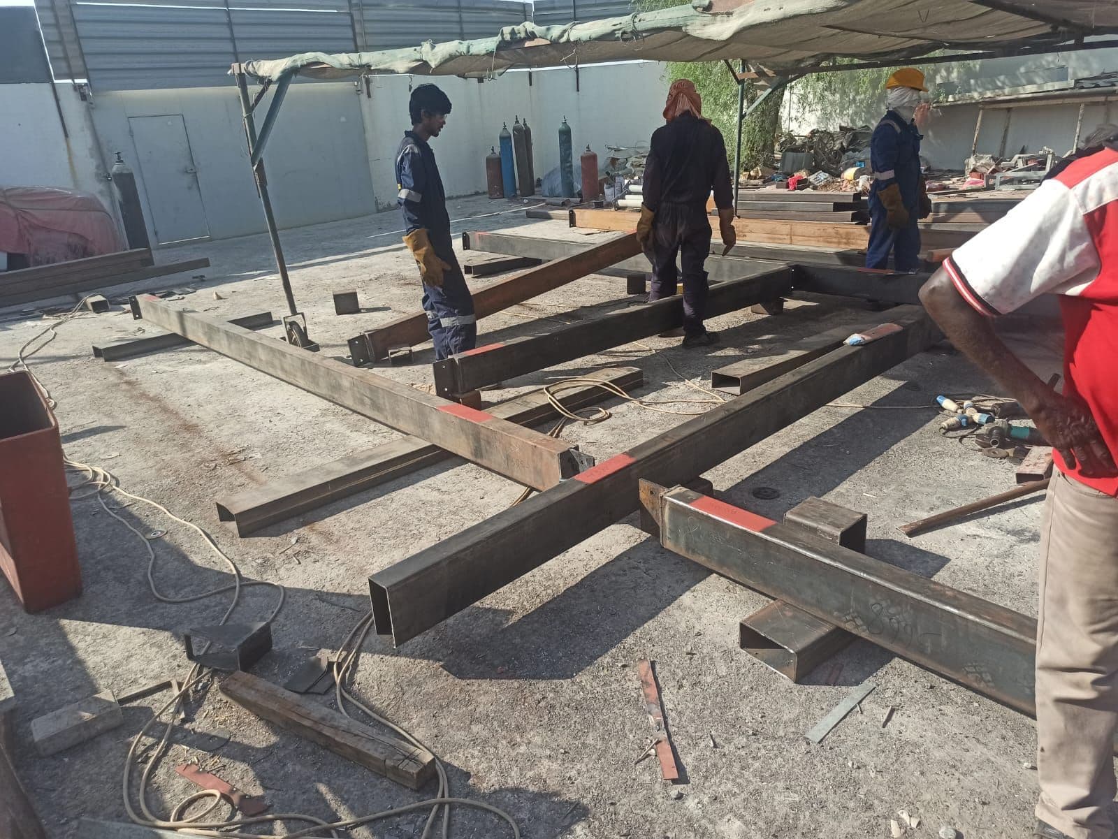 Fabrication workshop at TSF Sharjah facility